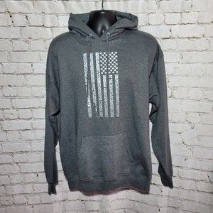 Hanes Mens Sweatshirt Size Large Ecosmart Hoodie Pullover Drawstring Pockets